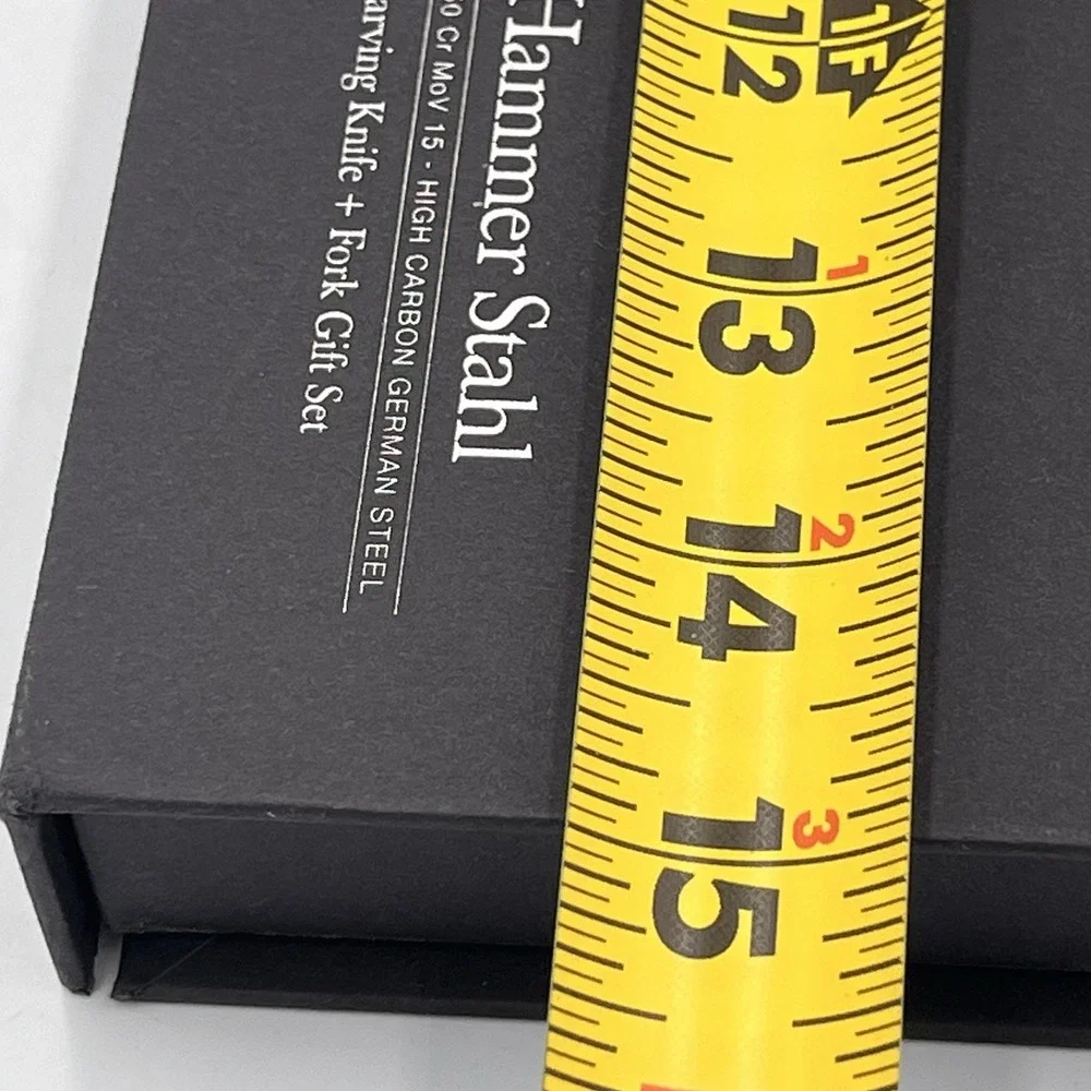 Hammer Stahl Carving Knife & Fork Gift Set Stainless Steel In Original Box NEW